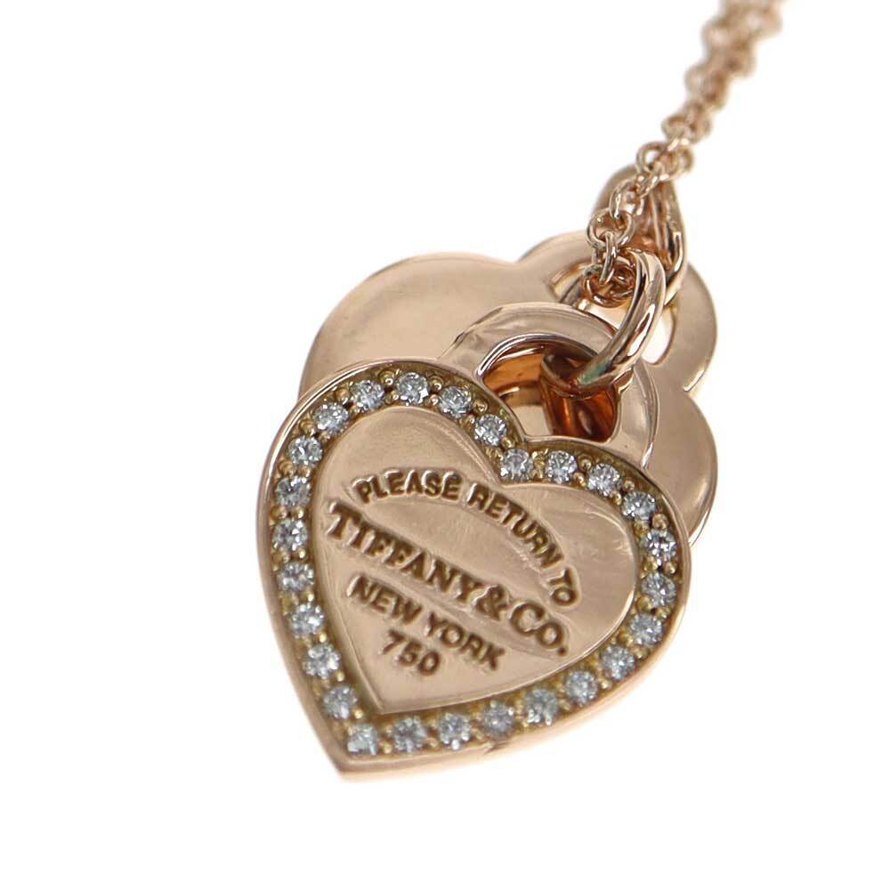 Tiffany Return to Tiffany Double Heart Necklace gold